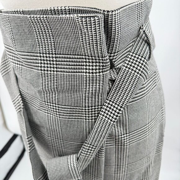 Zara Woman Plaid High-Waisted Pencil Skirt Size S - Picture 9 of 14